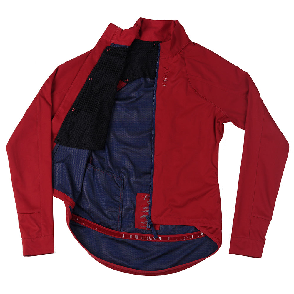 Womens Thursley Softshell Jacket (Ruby/Navy)