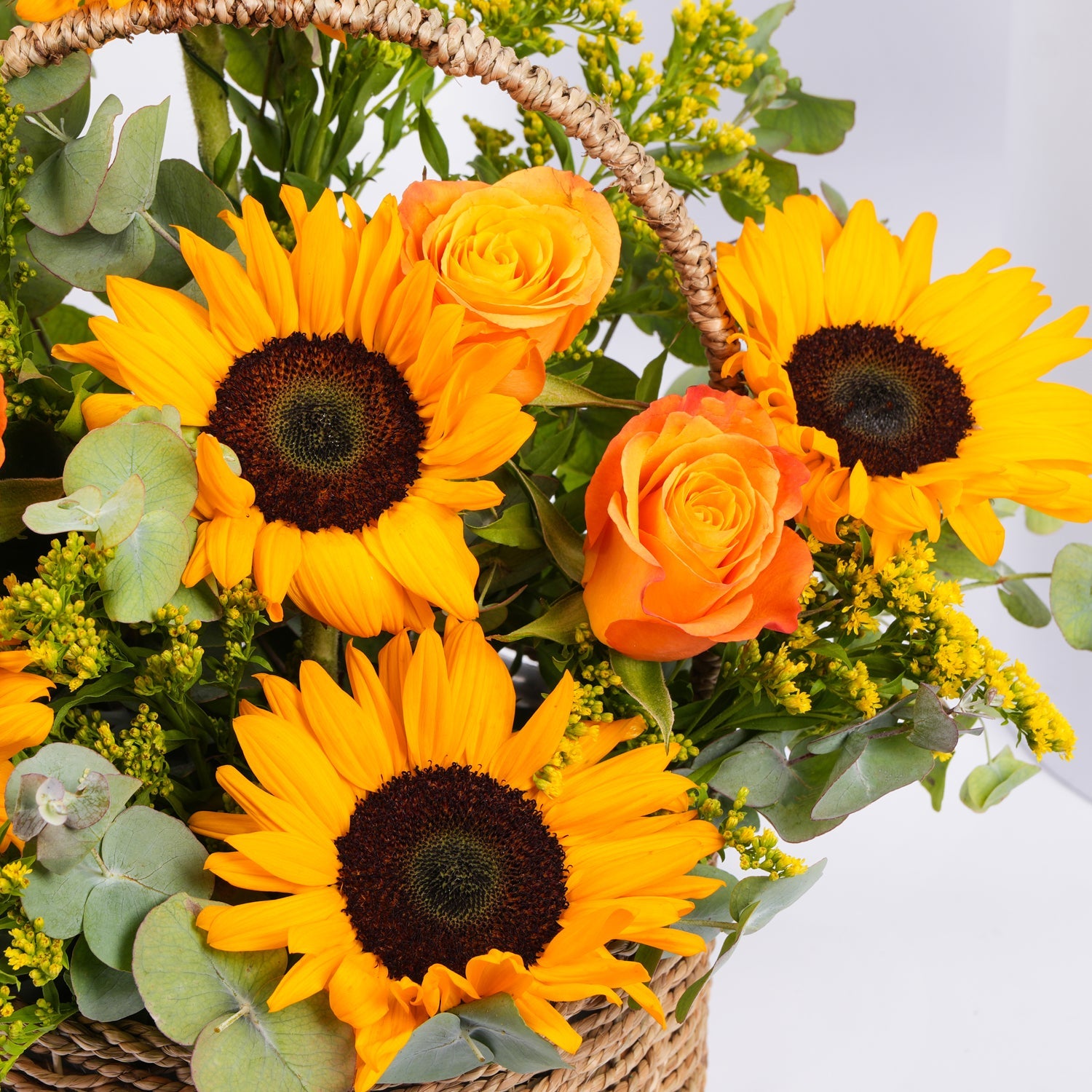 Umrah Mubarak Sunflowers Basket