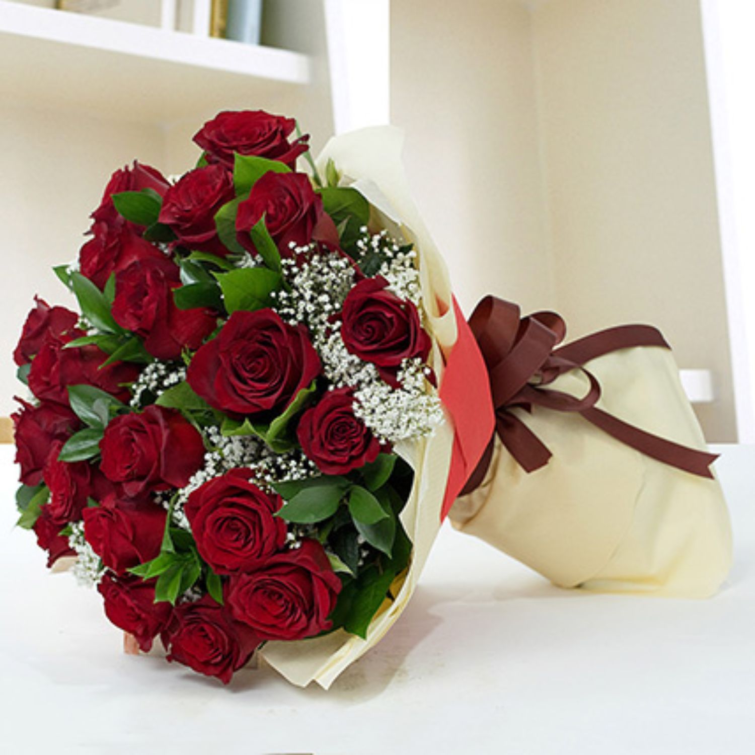 20 Red Roses Hand Bouquet