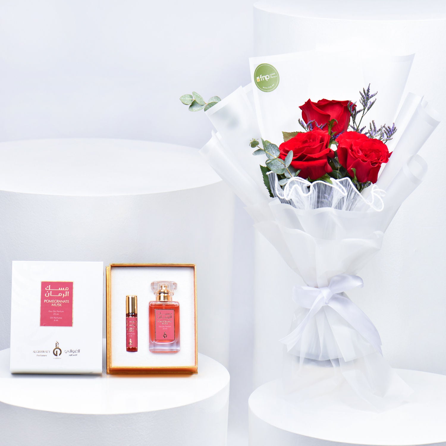 Alghawaly Pomegranate Musk & Bouquet Combo