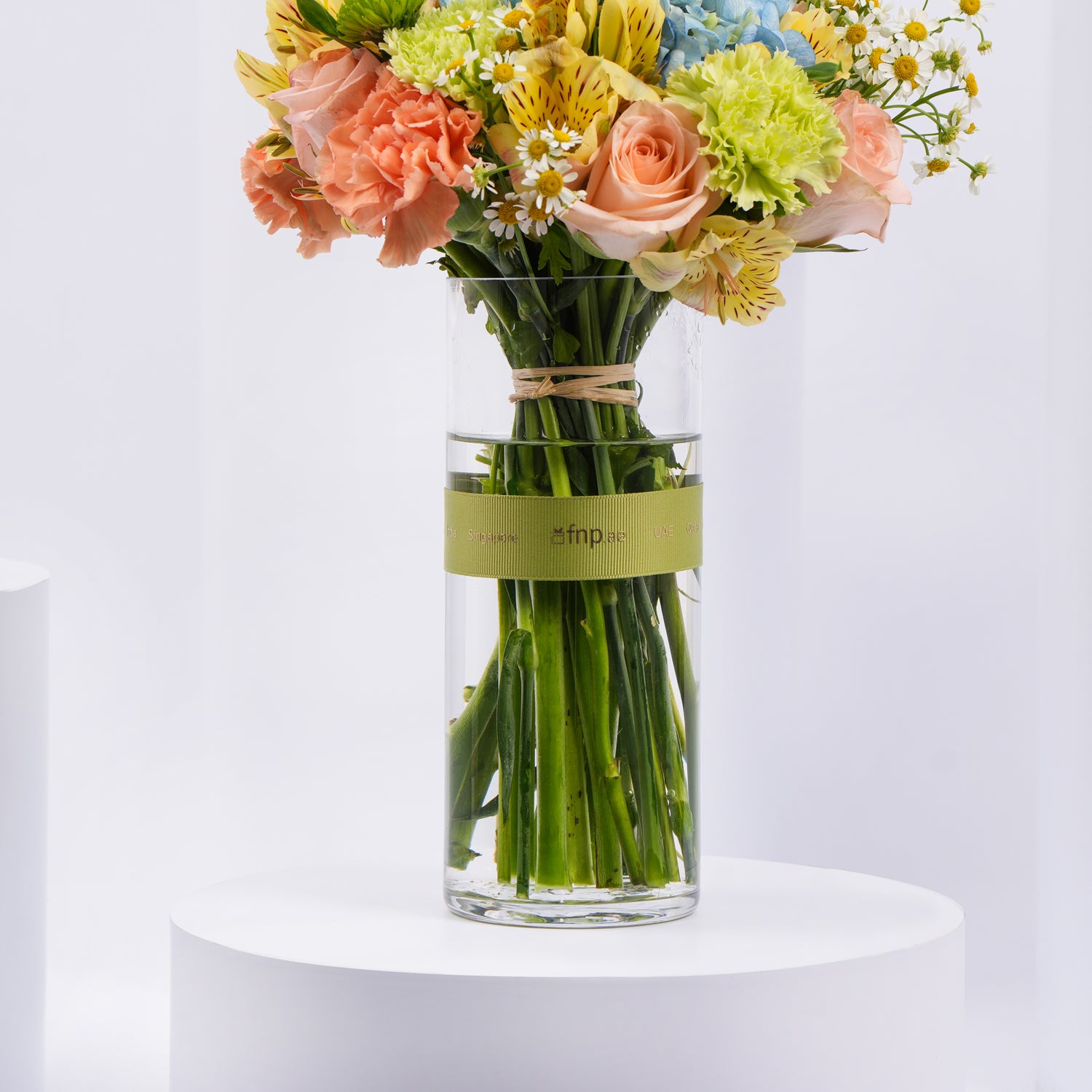Mixed Flowers Vase Arrangement