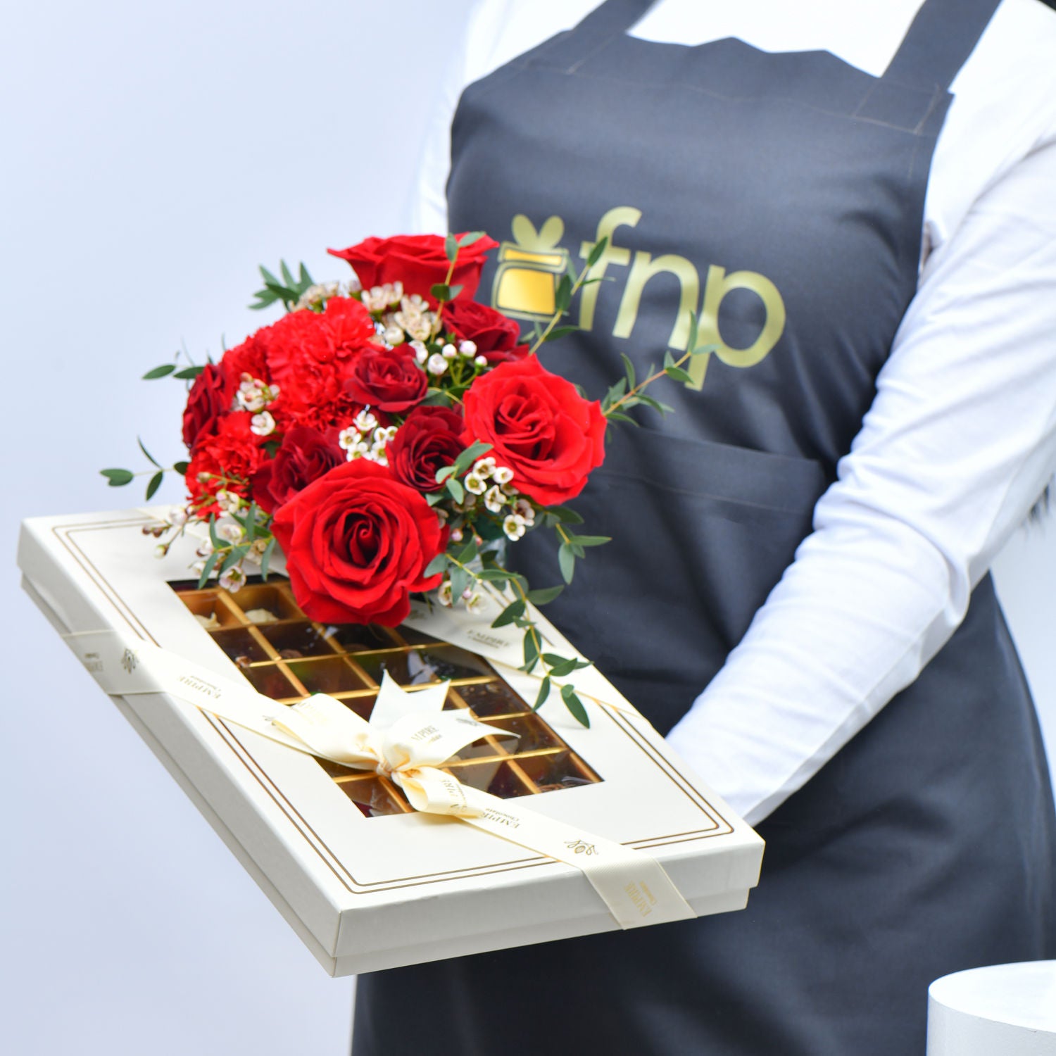 Assorted Empire Chocolate Box of 60 & Flower Arrangement