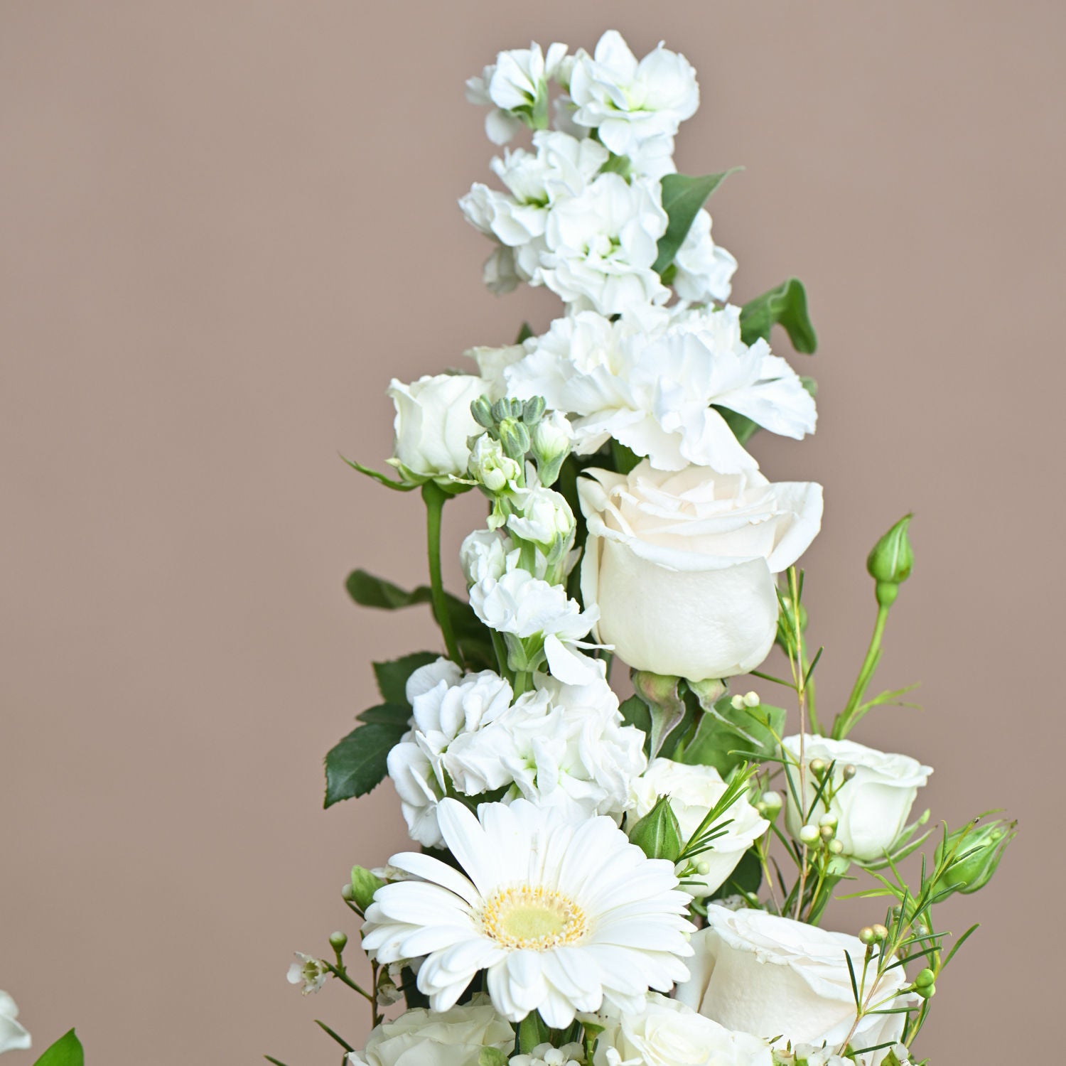 Birthday Flower Arrangement with Mono Cake