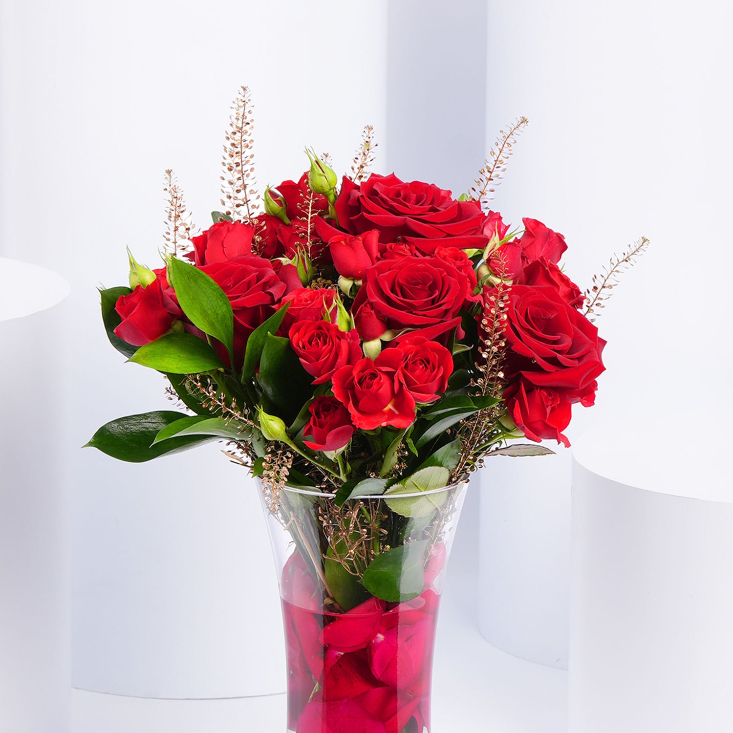 Blossoming Romance Bouquet in Vase