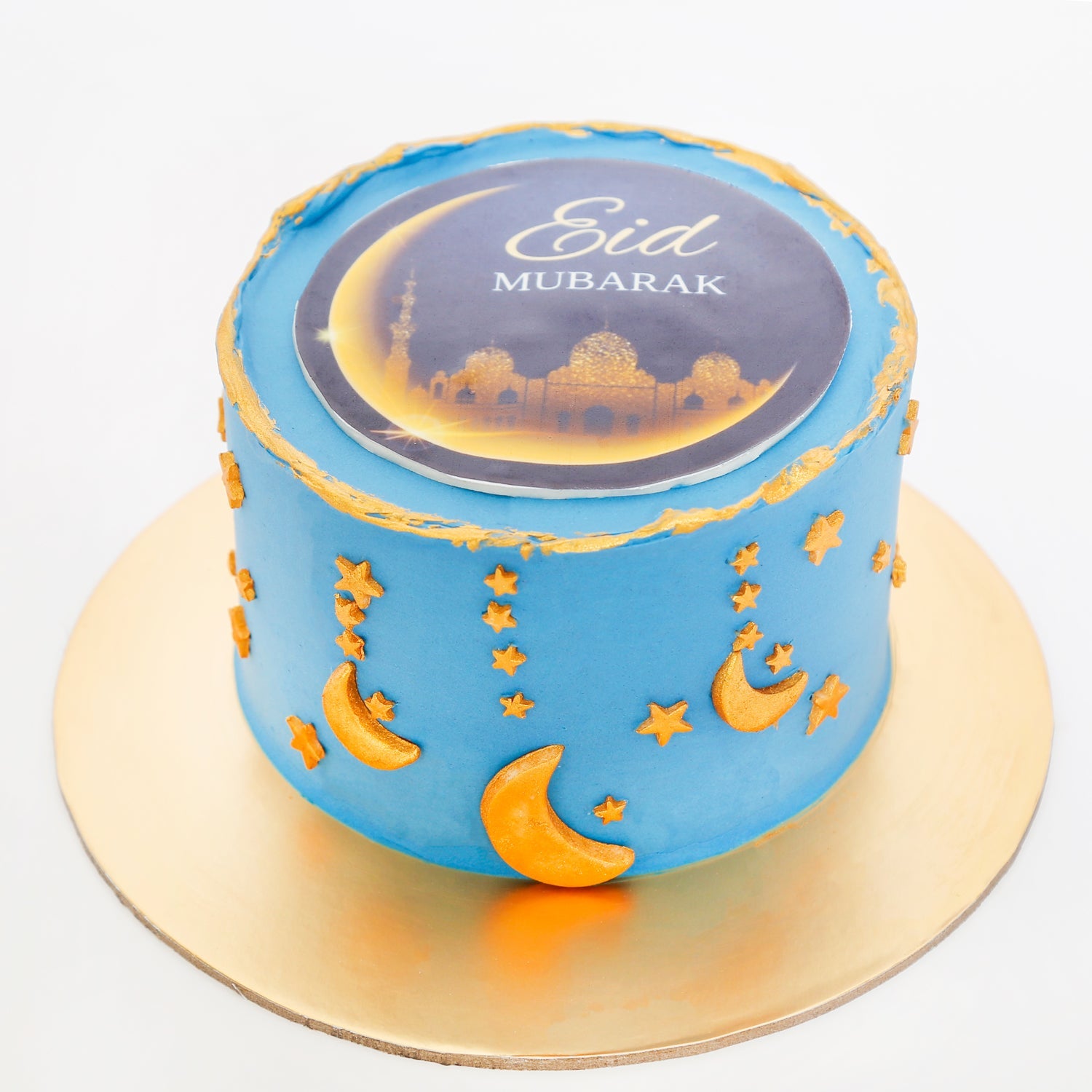 Eid Mubarak I Turquoise Cake