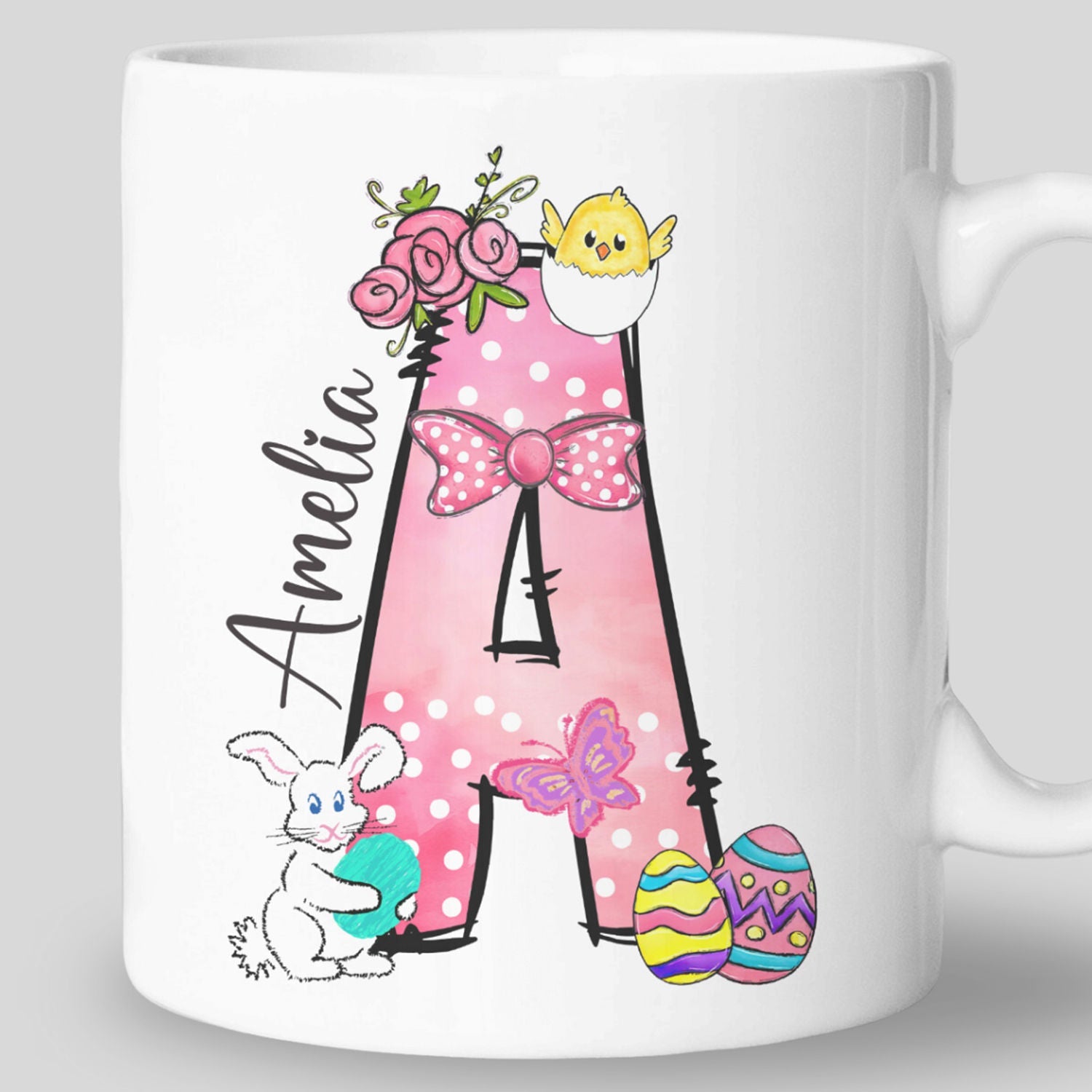 Easter Name Initials Mug