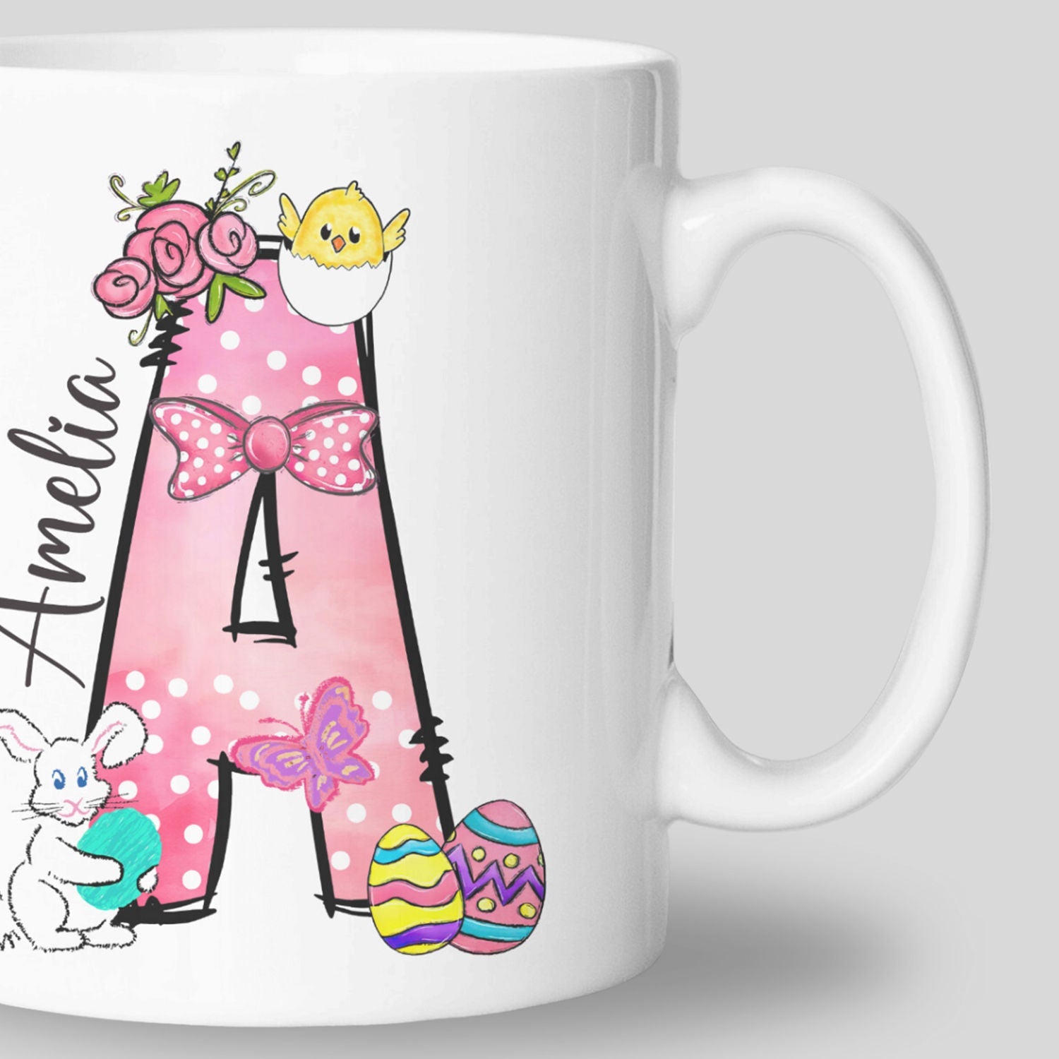 Easter Name Initials Mug