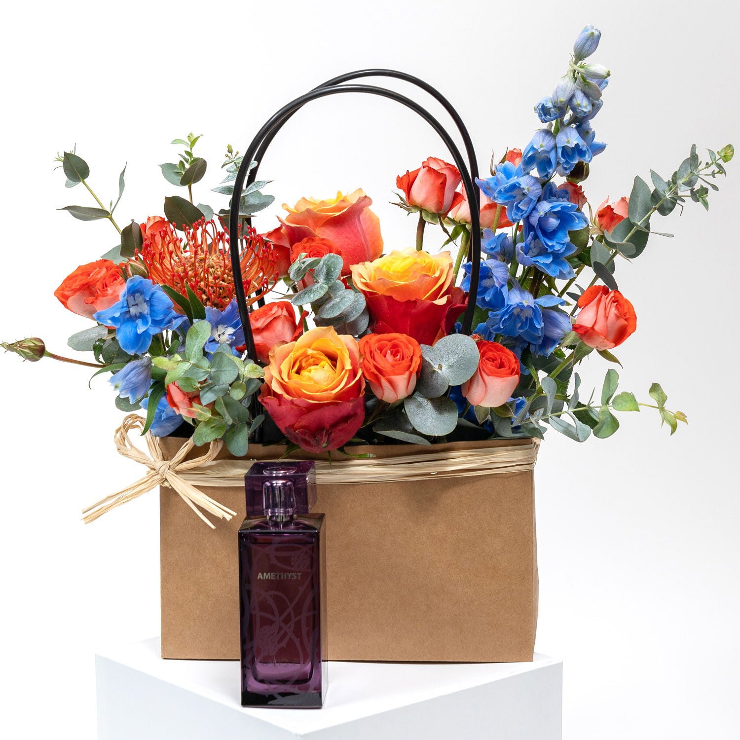 Flower Bag Arrangement and Perfume