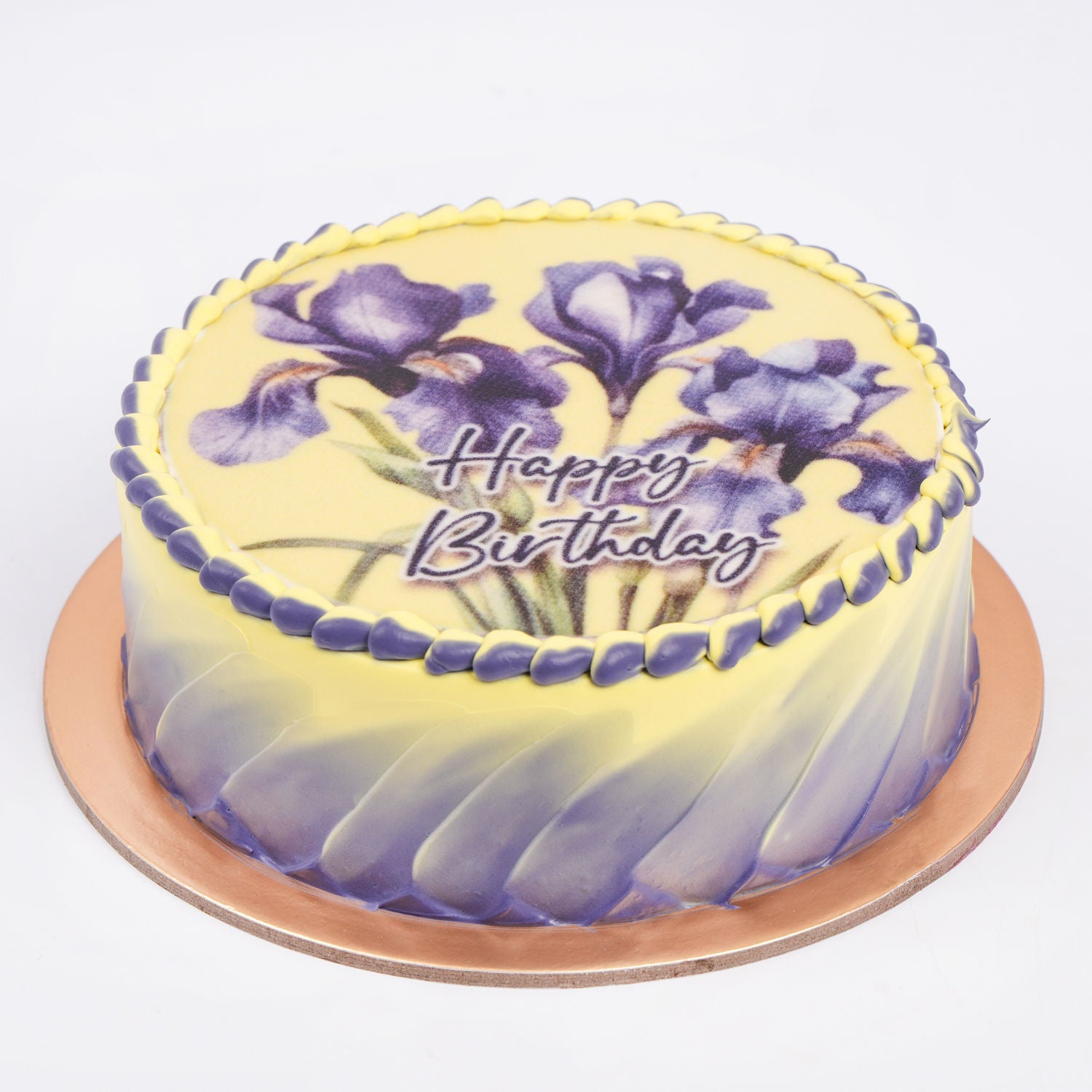 IRIS Flower Birthday Chocolate Cake