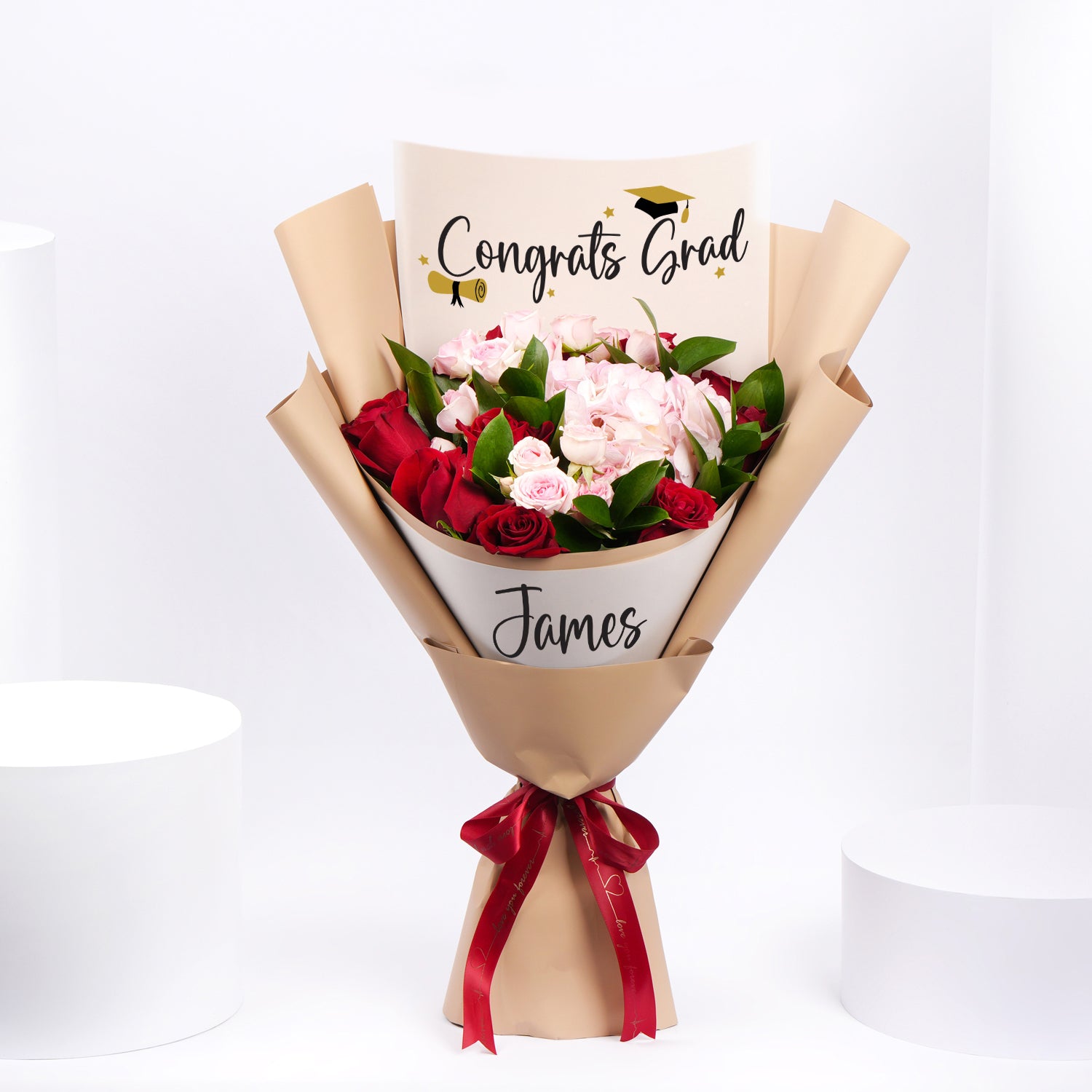 Personalised Flower Bouquet for Graduation