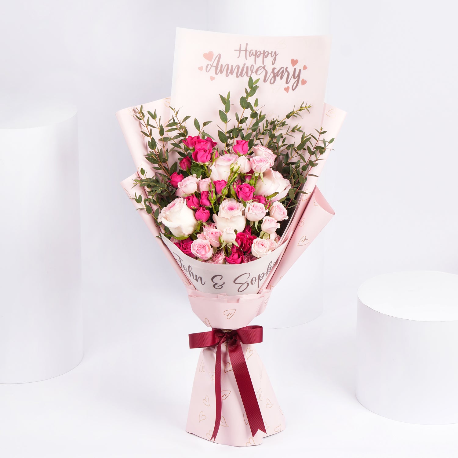 Personalised Name Anniversary Bouquet