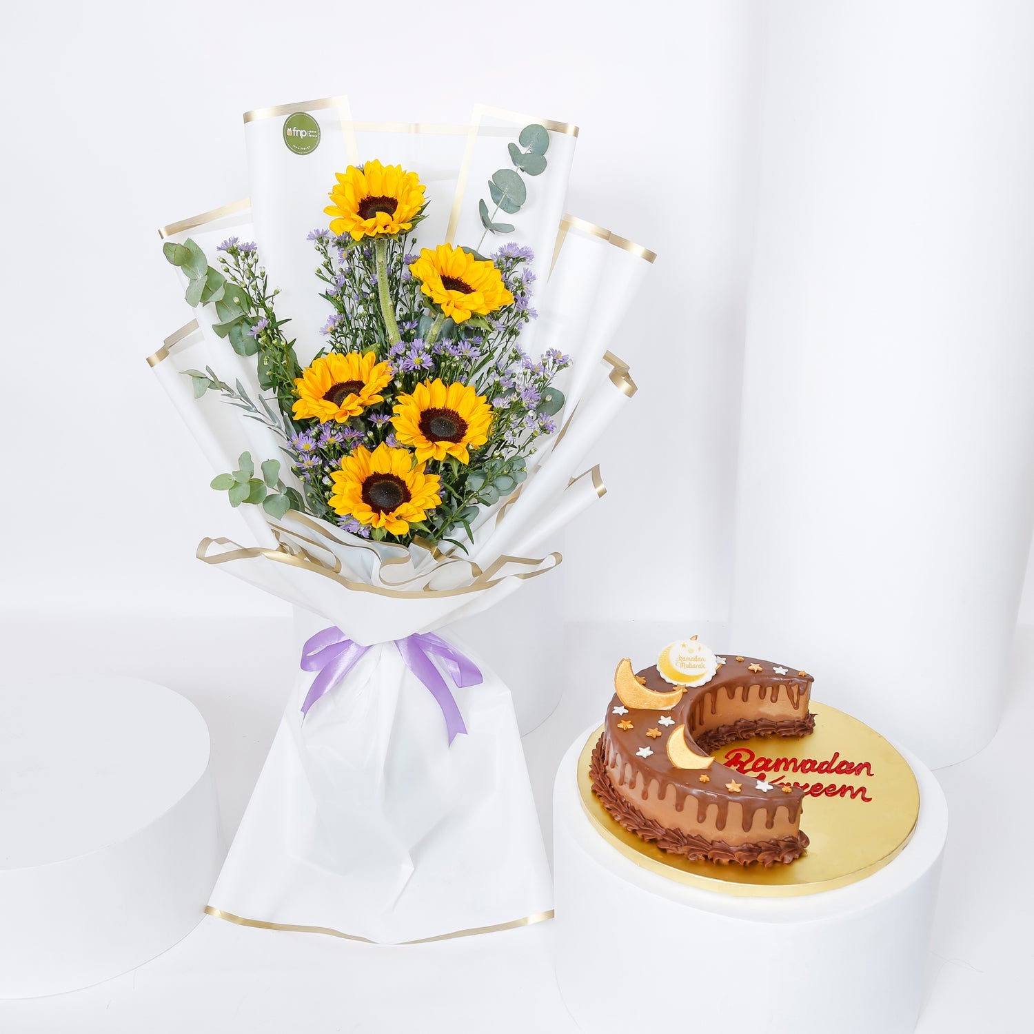 Ramadan Flower & Cake Combo