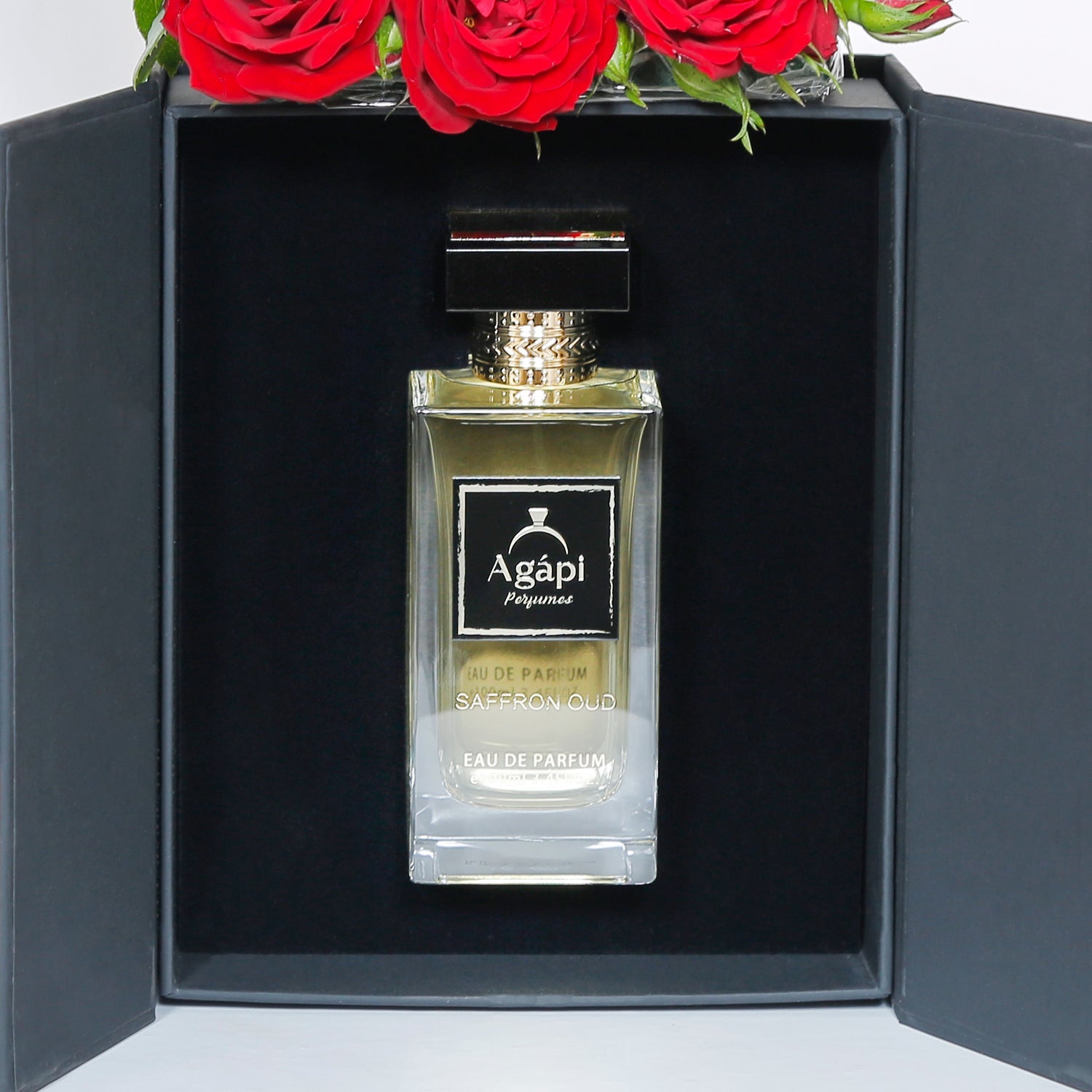 ورود حمراء عطر مع زعفران عود 100 مل | عطور أجابي