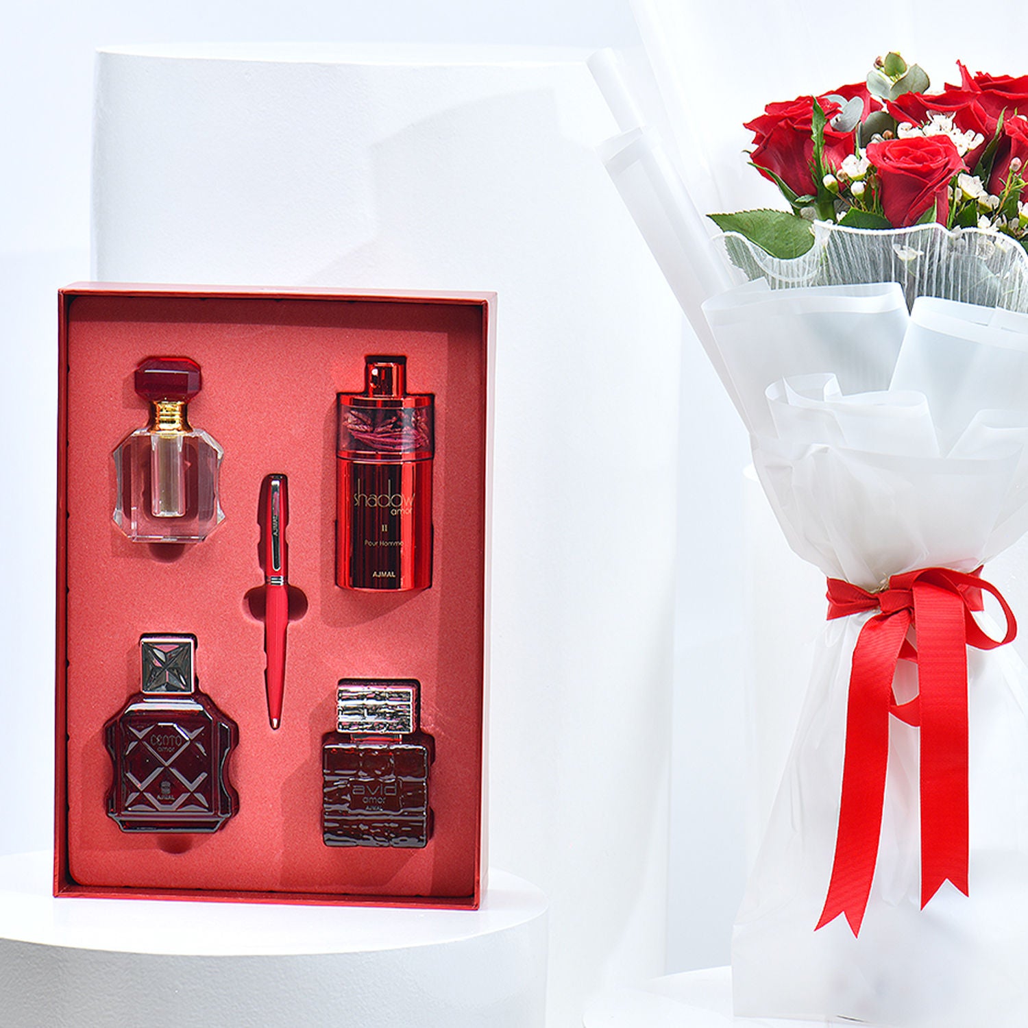 Rose Romance with Ajmal Perfumes' Amor Essence Gift Set
