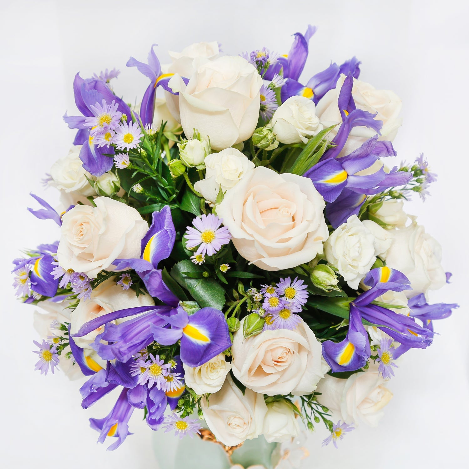 White & Blue Flowers for Umrah