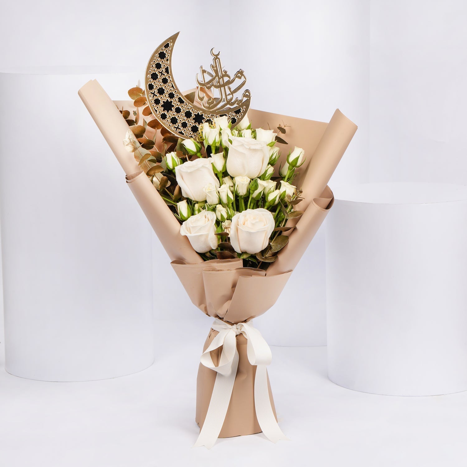 White Rose Bouquet for Eid