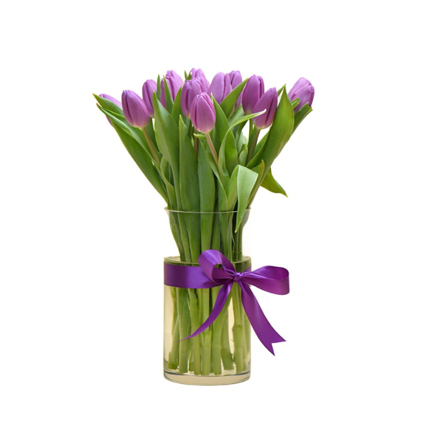 Purple Tulips Arrangement