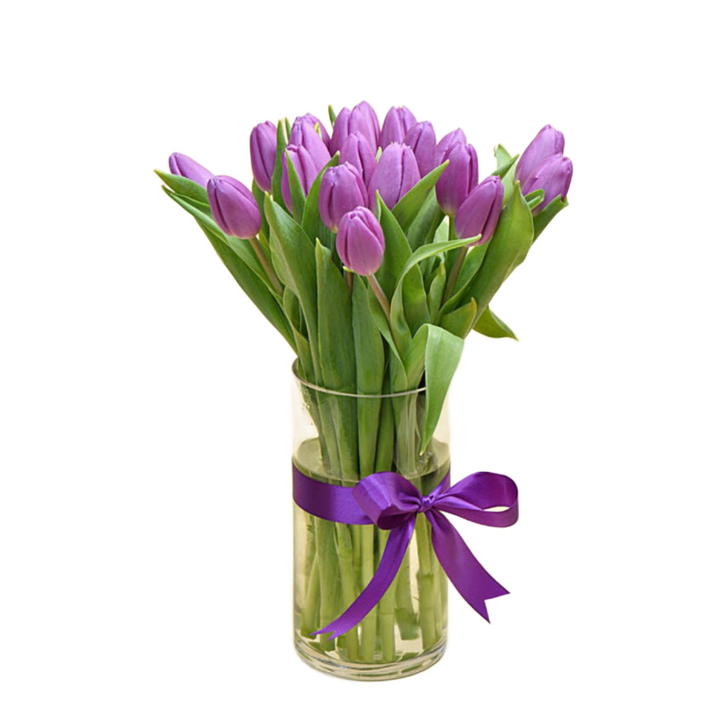 Purple Tulips Arrangement