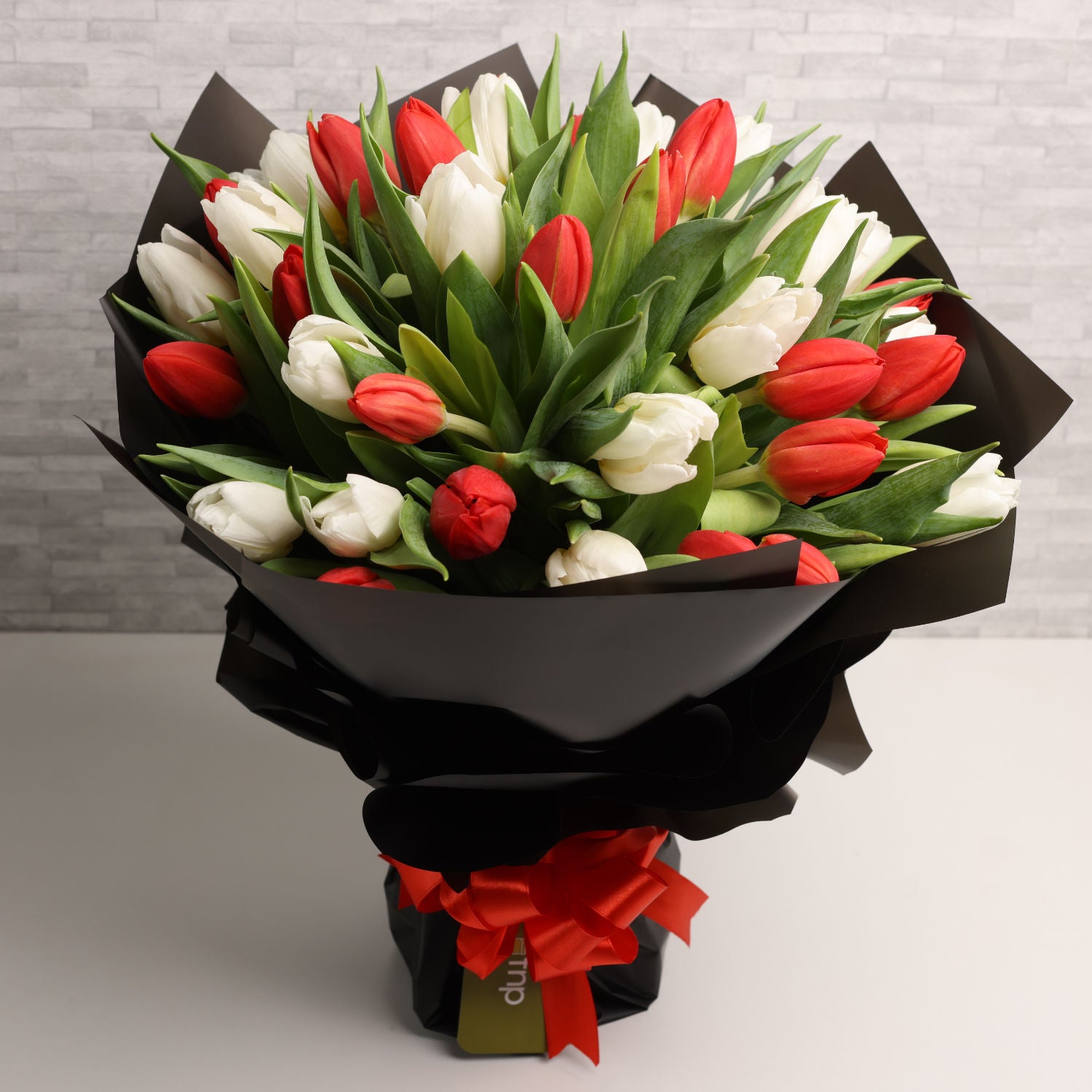40 Tulips Hand Bouquet