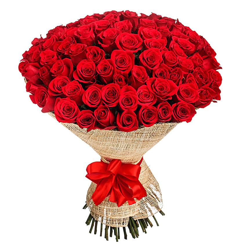 Elegant Red Roses Bouquet