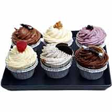 6Pcs Assorted Cup Cakes