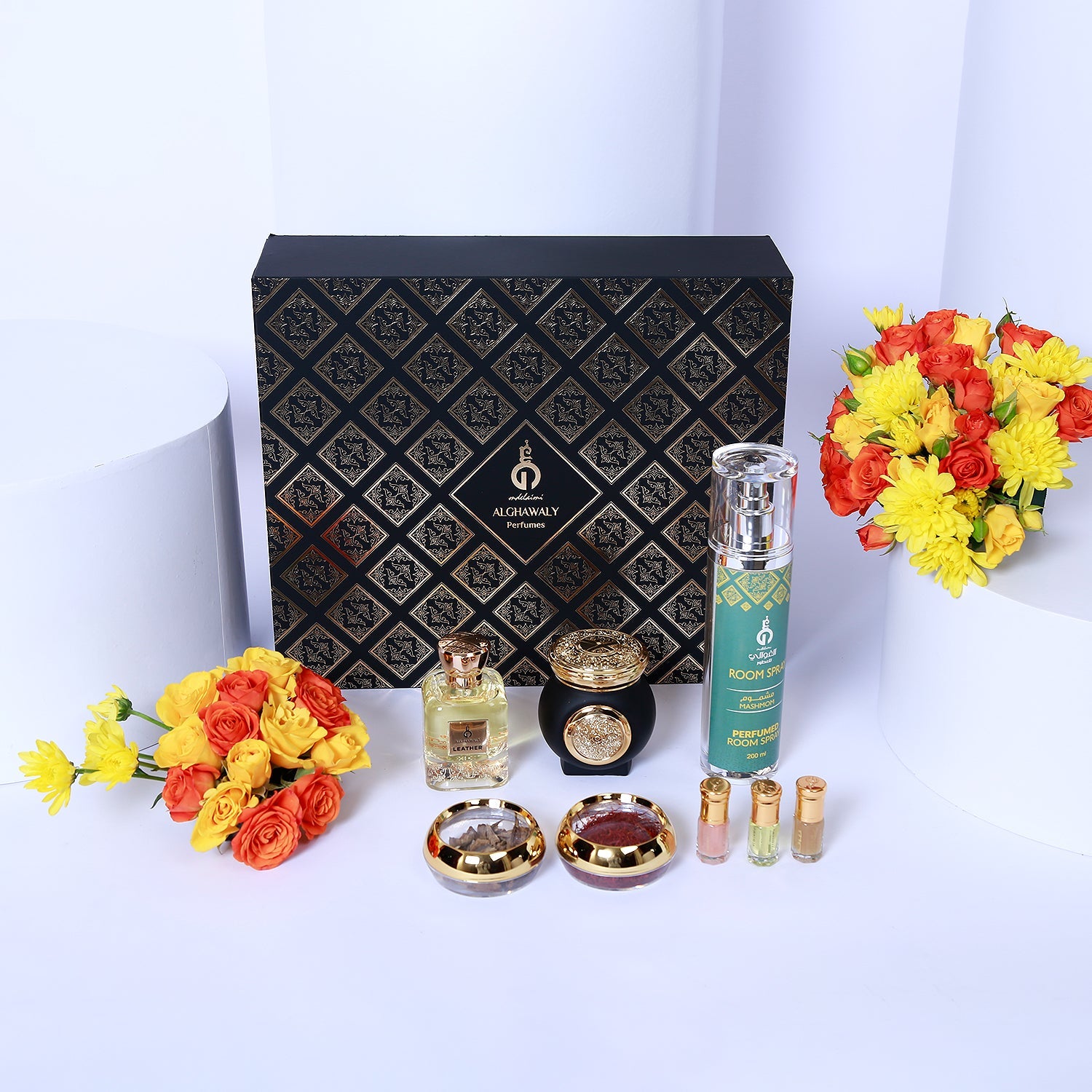 Alghawaly Fragrance Set with Flowers