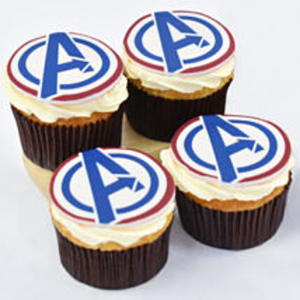 Avenger Cupcakes 4 pcs