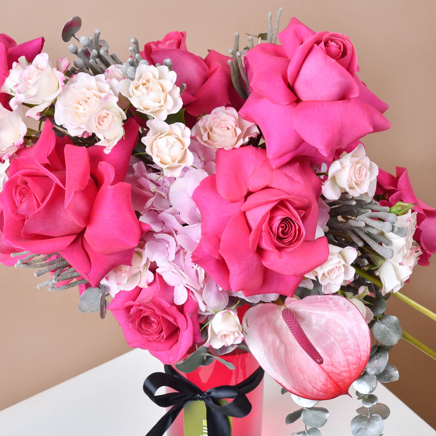 Baby Rose Pink Flower Arrangement