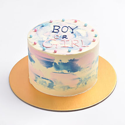 Gender Reveal Celebration Cake