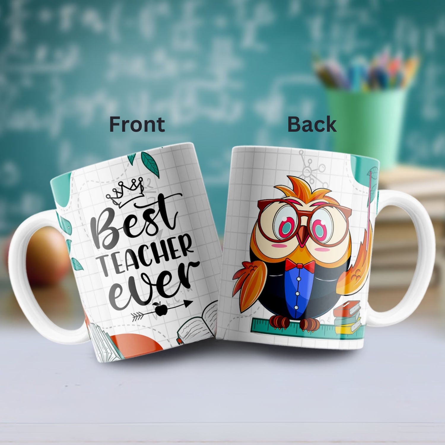 Best Teacher Ever Pre Printed Mug