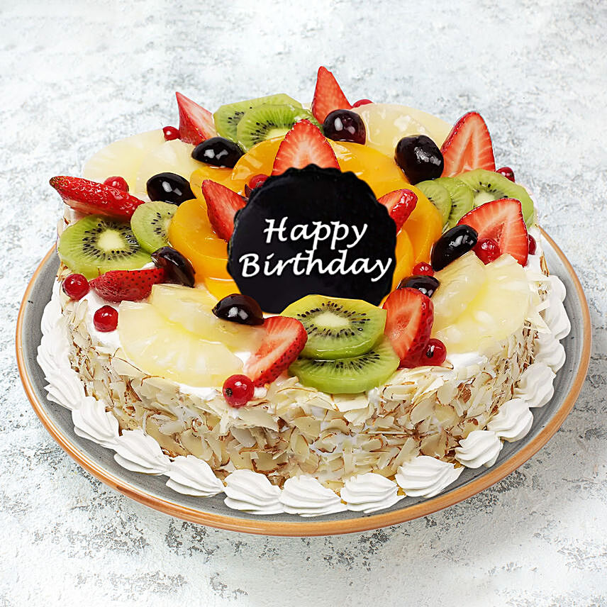 Birthday Fruit Cake