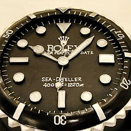 Black Rolex 3D Cake