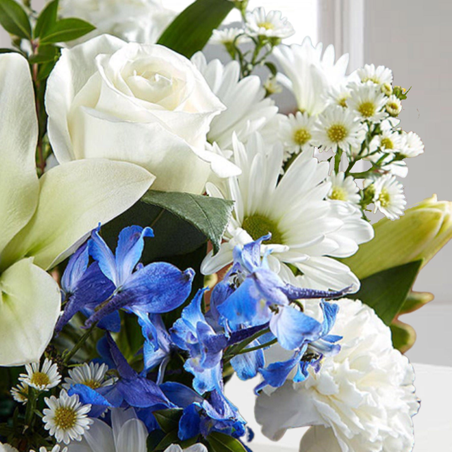 Blue and White Blooms Vase