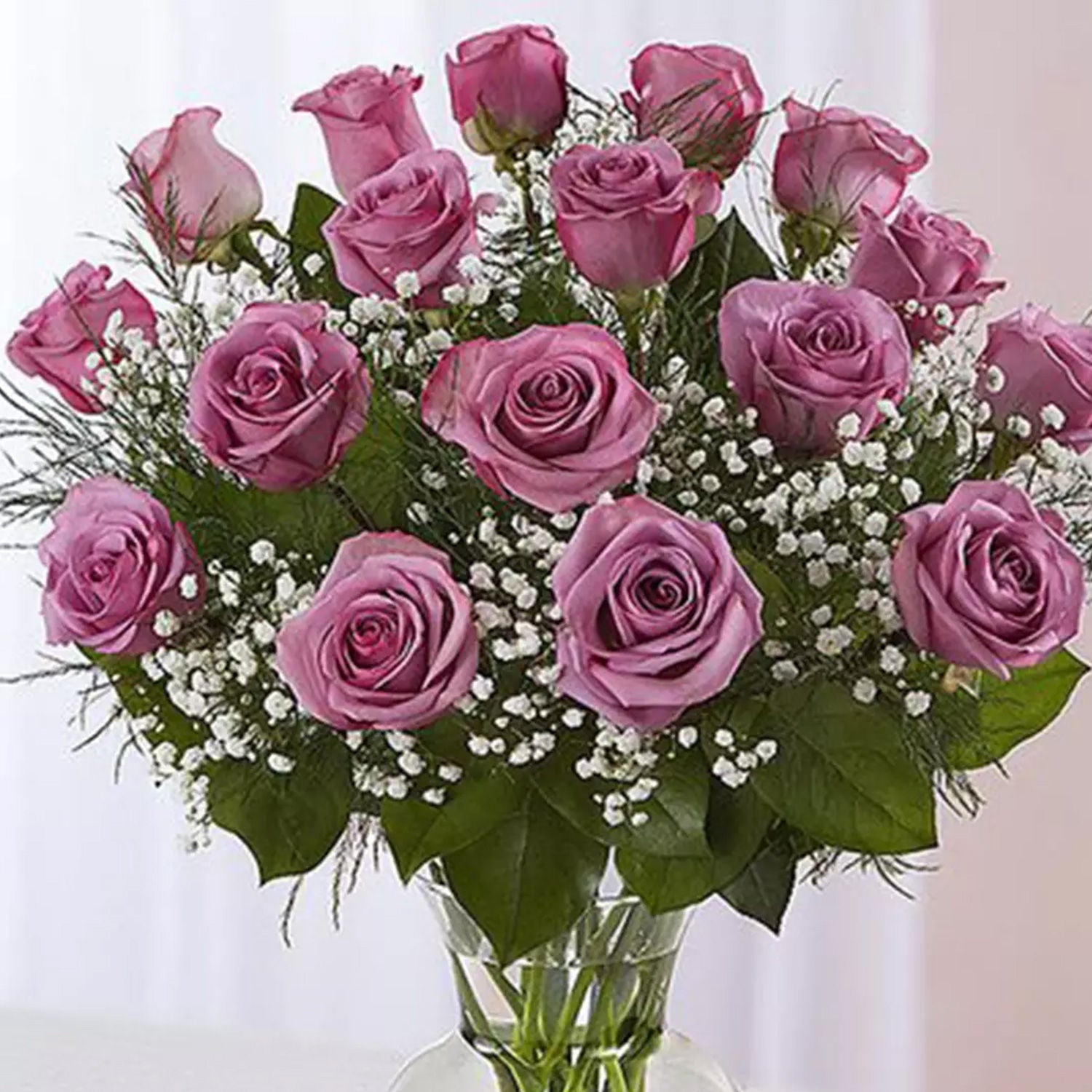 Bunch of 20 Light Purple Roses