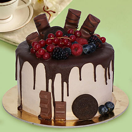 Candy Topped Choco Cake