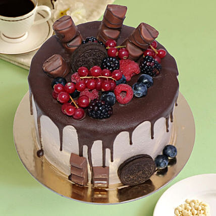 Candy Topped Choco Cake