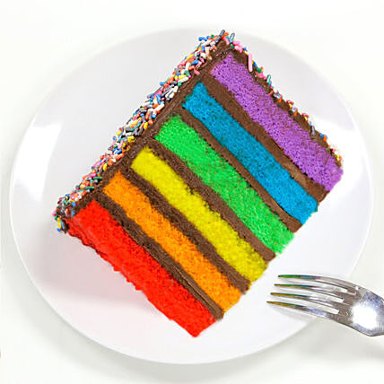 A Spectrum of Delight Rainbow Cake