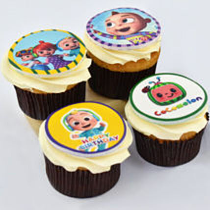 Cocomelon Cupcakes 4 pcs