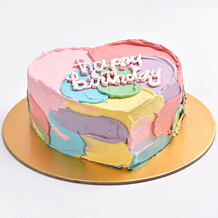 Rainbow Love Cake