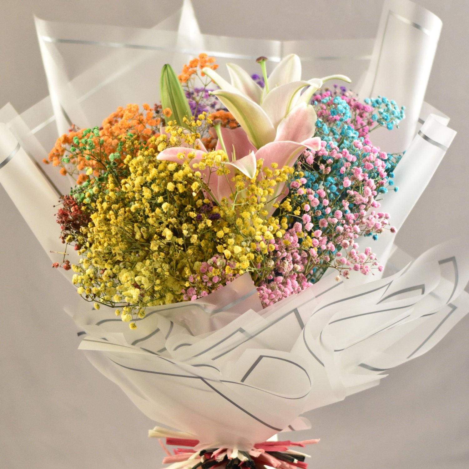 Colourful Snowfall Bouquet