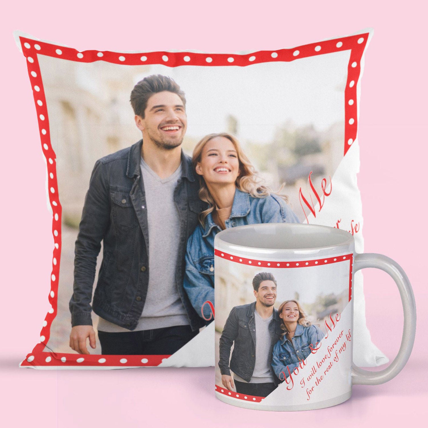 Couple Mug And Cushion Combo