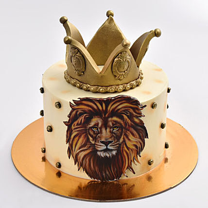 Lion Hearted Crown Cake