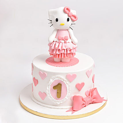 Cute Kitty Birthday Cake