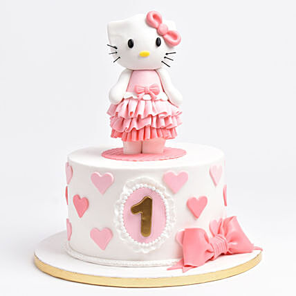 Cute Kitty Birthday Cake