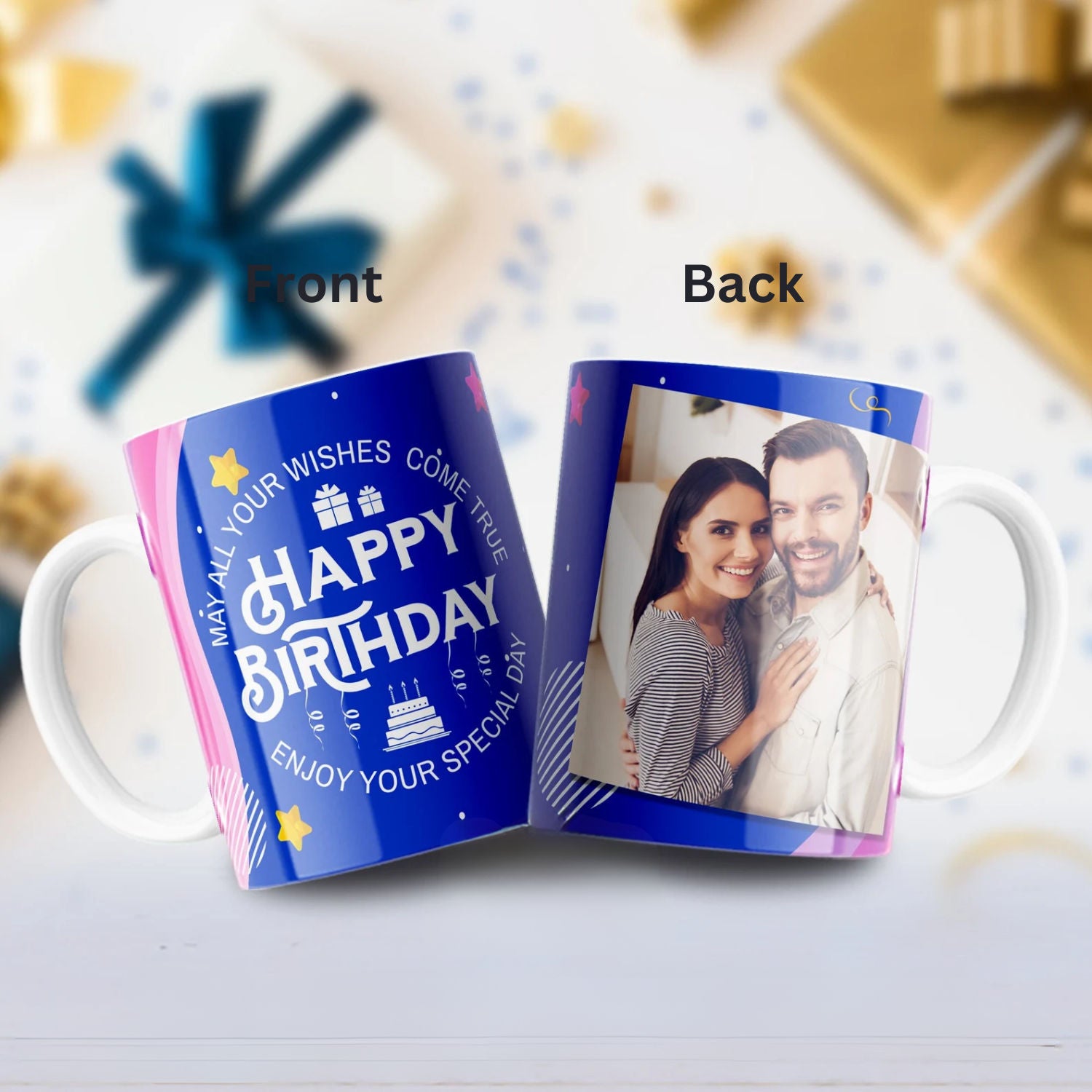 Deep Blue Personalized Mug