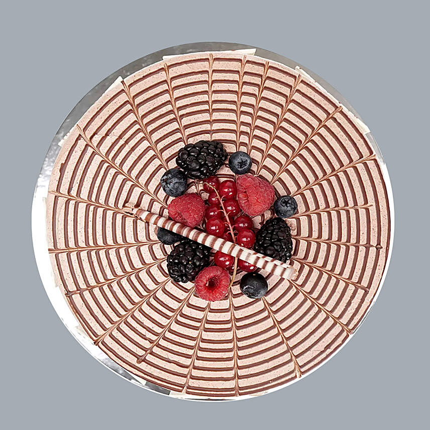 Delectable Berries Chocolate Cake