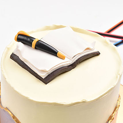 Delight Book And Pen Designer Cake