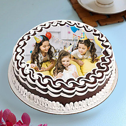 Delightful Birthday Photo Cake Half Kg