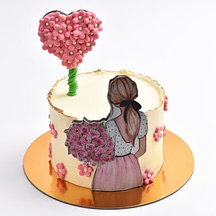 Appreciating Her Designer Cake
