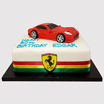 Designer Ferrari Chocolate Cake